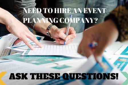 Hiring an Event Planning Company