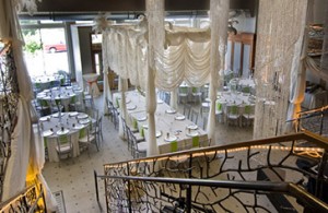 Grand Head Table and Crystal Chandeliers