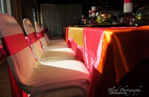 Orange and Pink Head Table