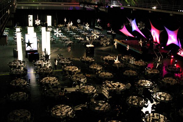 Aerial View of Holiday Gala