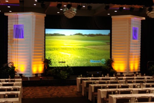 Agricultural Themed Event Stage Decor