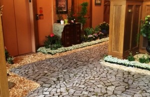 Imitation Stone flooring for garden themed party