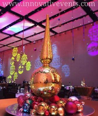Holiday Centerpiece with Holiday Gobo
