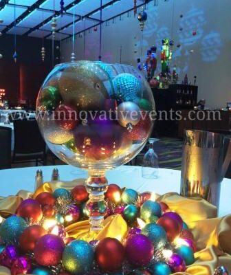 Holiday Ornament Centerpiece