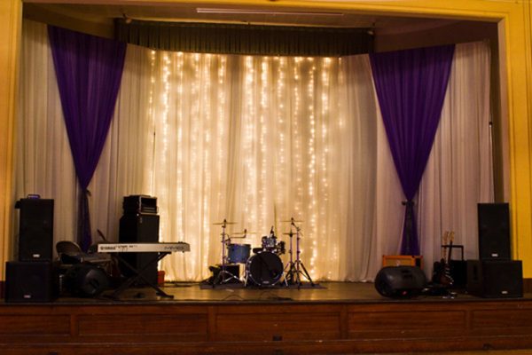Stage Decor with Twinkle Lights