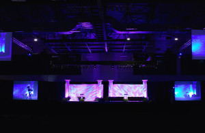 Stage Decor with Video Screens