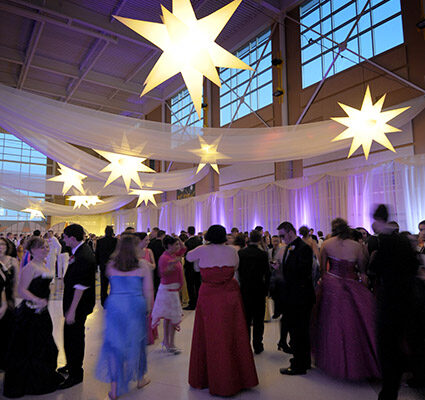 Starry Night Prom Theme Dance Floor