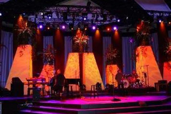 Tropical Event Stage Decor