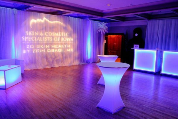 White Party with Purple and Blue lighting