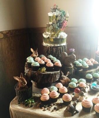 Woodland Theme Cupcake Display 2