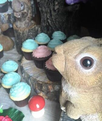 Woodland Theme Cupcake Display