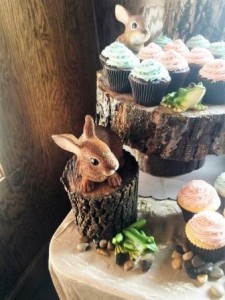 Woodland Themed Cupcake Display