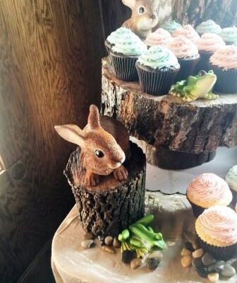 Woodland Themed Cupcake Display